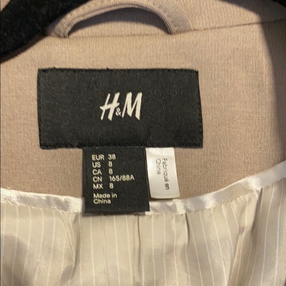 H&m beige womens blazer - Picture 2 of 3